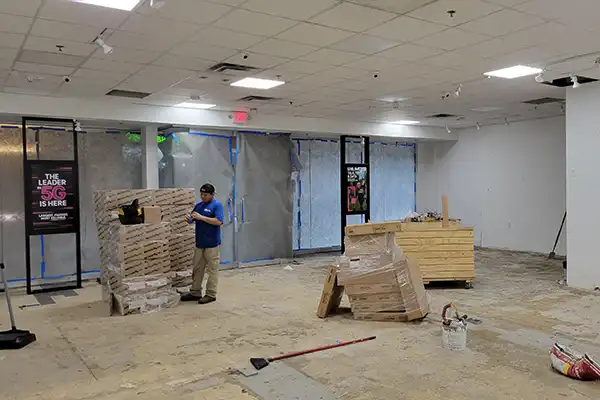 Commercial construction project gallery, Tenant Improvements before and after photos for T-Mobile stores construction renovation projects