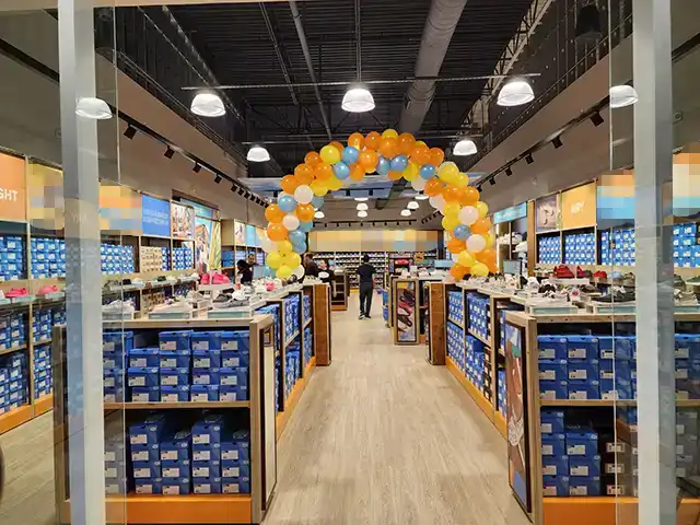 Hey Dude retail construction project by Omega Contracting and Consulting Linthicum Heights, MD