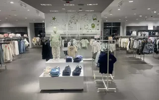 H&M Retail Construction project by Omega Contracting final cleanup after construction