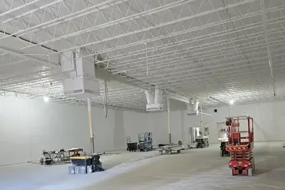 Retail construction project in progress by Omega Contracting General Contractor